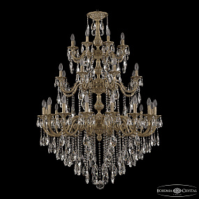 Большая хрустальная люстра Bohemia Ivele Crystal Florence 71101/16+8+8/360/3d B FP