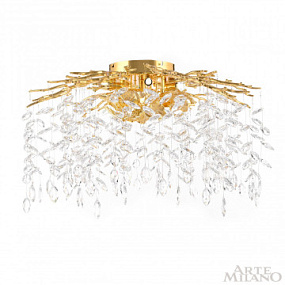 Потолочная хрустальная люстра Arte Milano 235001/D700/6/B Gd