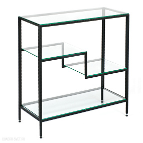 Кованый металлический консольный столик AllConsoles  1013-CB loft clear
