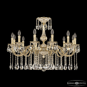 Подвесная хрустальная люстра Bohemia Ivele Crystal Verona 72101/12/300 A GW