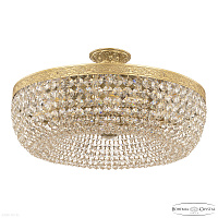 Хрустальная потолочная люстра Bohemia IVELE Crystal AL19031/55OL AG