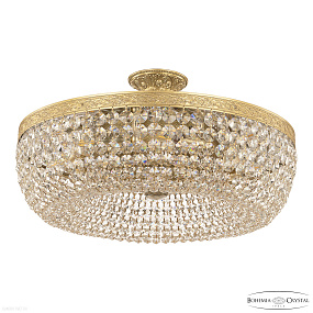 Хрустальная потолочная люстра Bohemia IVELE Crystal AL19031/55OL AG