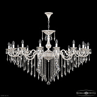 Большая хрустальная люстра Bohemia IVELE Crystal AL78104/16/550 B WMG