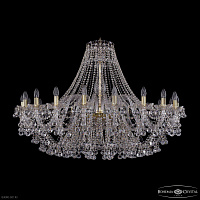 Большая хрустальная люстра Bohemia IVELE Crystal 1409/20/460 G