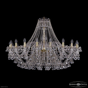 Большая хрустальная люстра Bohemia IVELE Crystal 1409/20/460 G