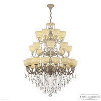 Большая хрустальная люстра Bohemia IVELE Crystal AL78101/16+8+8/300/3d B WMN P1 U Wave