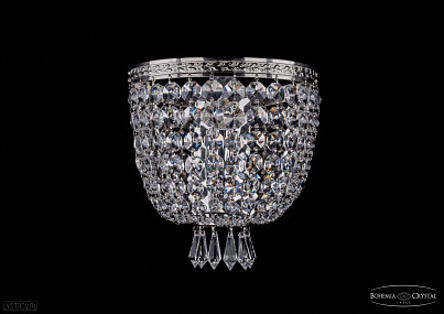 Бра хрустальное Bohemia IVELE Crystal 1927/1W/Ni