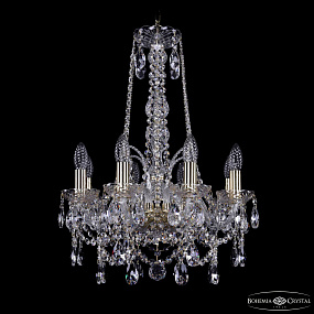 Хрустальная подвесная люстра Bohemia IVELE Crystal 1411/8/141/h-62 G