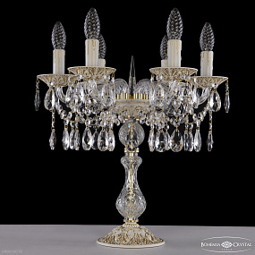Хрустальная настольная лампа Bohemia IVELE Crystal AL16313L8/6/141-44 WMG