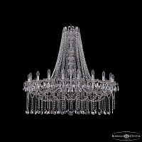 Большая хрустальная люстра Bohemia IVELE Crystal 1413/20/400/h-113 Ni