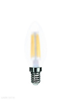 Лампа светодиодная филаментная Свеча Voltega E14 4000К 6W VG10-C2E14cold6W-F