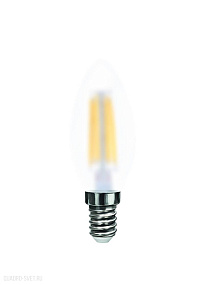 Лампа светодиодная филаментная Свеча Voltega E14 4000К 6W VG10-C2E14cold6W-F